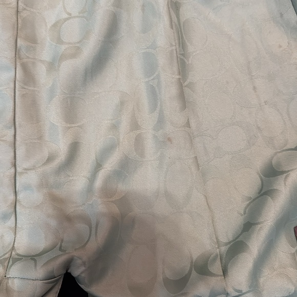 Coach:Black Wool/Angora/Nylon Blend Green Signature Lining Gold button Pea Coat - Picture 9 of 15